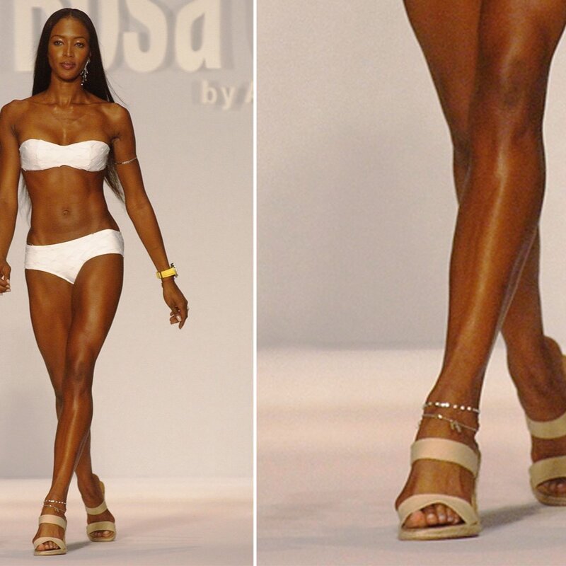 Hallux valgus Naomi Campbell | © Mark Mainz/Getty Images (Collage BdF Digital)