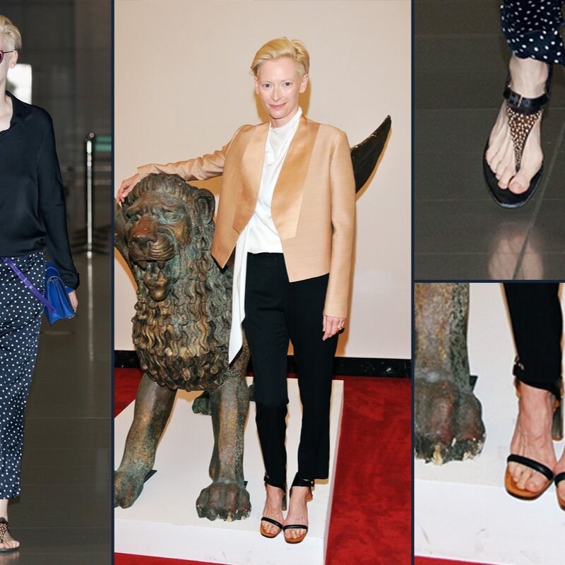Hallux valgus Tilda Swinton | © Han Myung-Gu/WireImage, Francois Durand/Getty Images (Collage BdF Digital)