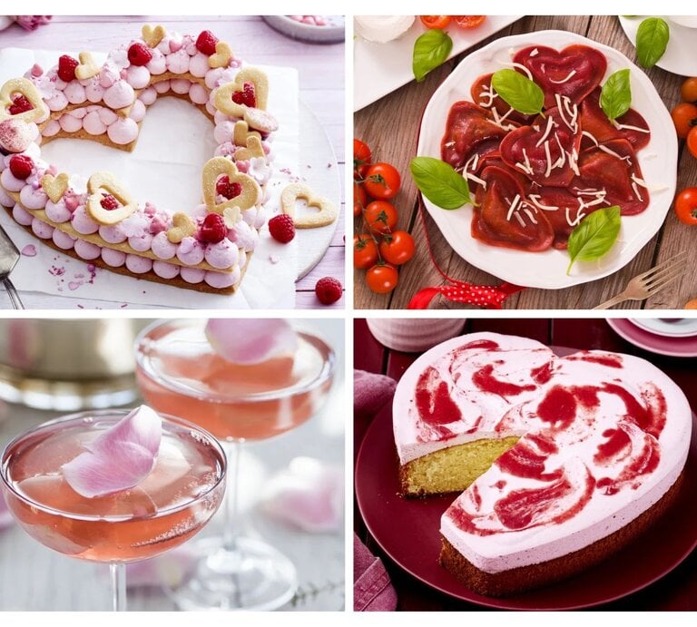 Collage Valentinstag Rezepte | © [M] EAT CLUB/Stockfood/GettyImages