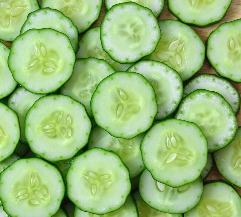 Gurkenscheiben als Teil der Gurken Diät | © Getty Images
